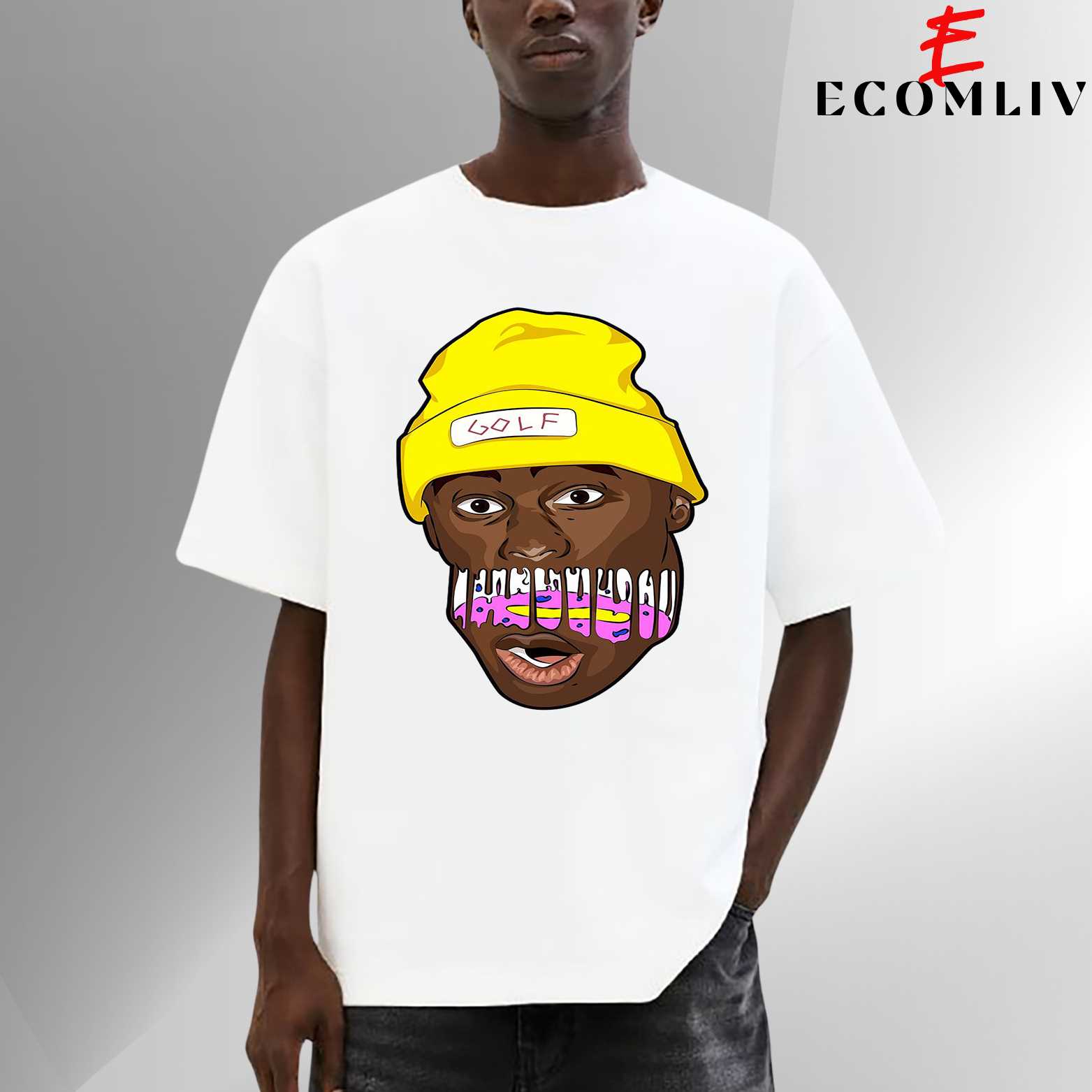 Tyler Fan Art Tee, Rapper Graphic Unisex Street T-Shirt